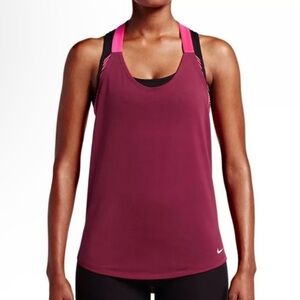 3/$10 Nike Women's Maroon Pink Racerback Tank